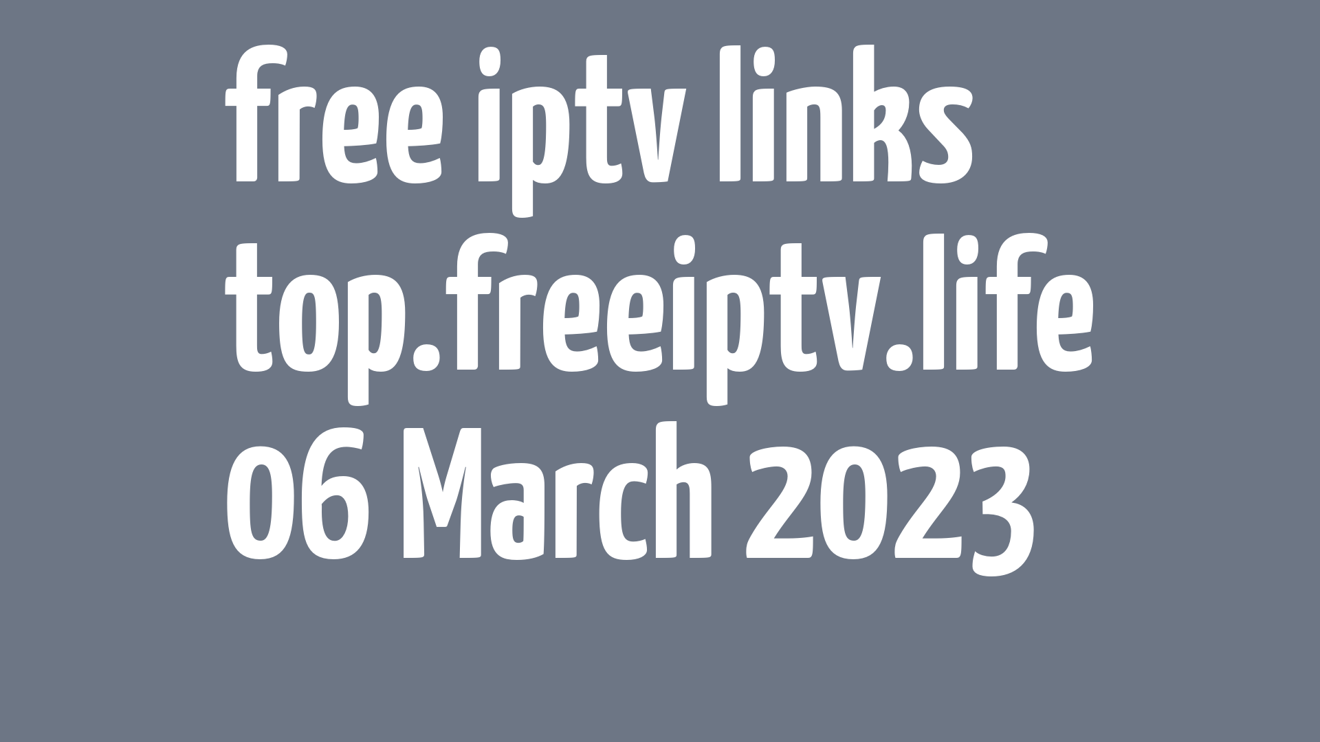 free iptv links 050323